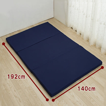マットレス 日本製 三つ折り ウレタン 厚さ4cm ダブル 軽量 95N かたさ普通 寝具 ベッド 新生活 国産 95ニュートン ふつう 中反発 マットレストッパー 圧縮梱包 コンパクト 収納 便利 3つ折り (代引不可)