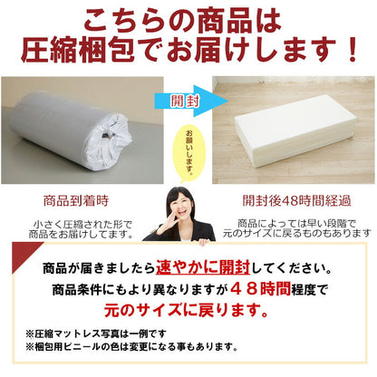 マットレス 日本製 三つ折り ウレタン 厚さ4cm シングル 軽量 95N かたさ普通 寝具 ベッド 新生活 2段ベッド 国産 95ニュートン ふつう 中反発 圧縮梱包 コンパクト 収納 便利 3つ折り (代引不可)