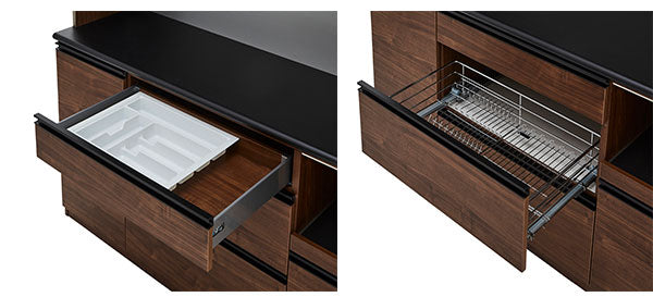 食器棚 カップボード 幅120cm 奥行48cm 高さ198cm キッチンボード ダイニングボード 120cm モダン ハイグロス ホワイト 木目 ディッシュスタンド 120cm幅 食器家電収納棚(代引不可)