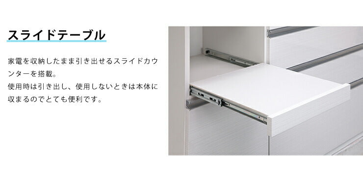 食器棚 両面スライド板戸タイプ モイス付き 幅122cm 高さ195cm 奥行55cm 【大川家具 国産 日本製 開梱設置無料】キッチン収納 ダイニング収納 (代引不可)