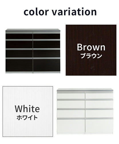 キッチンカウンター 120cm幅 食器家電収納カウンタ― 引出タイプ+引出タイプ+OSパネルカウンタ―天板(シルバー) 壁面 カウンター 新生活 キッチン収納(代引不可)