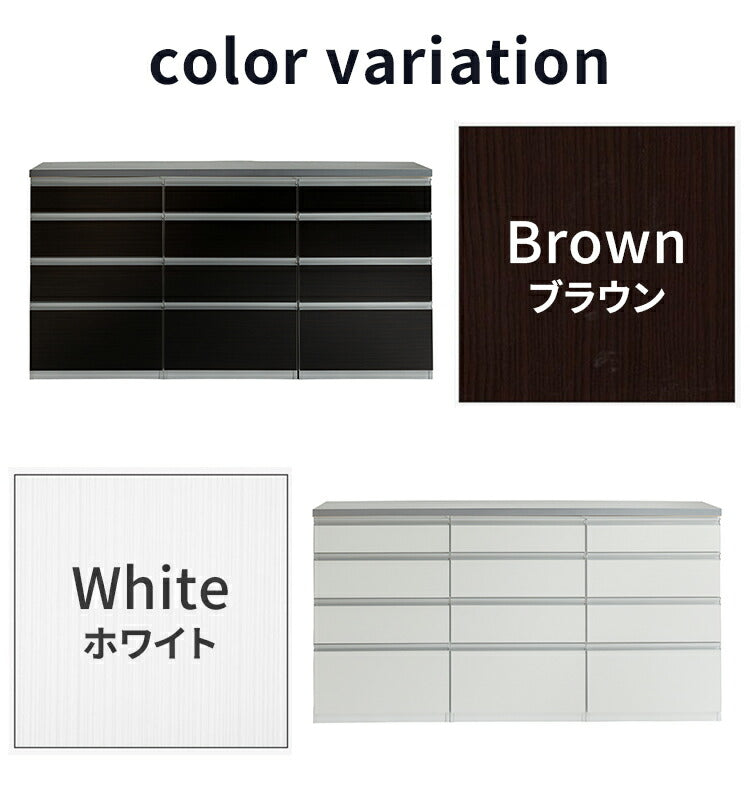 キッチンカウンター 180cm幅 食器家電収納カウンタ― 引出タイプ+引出タイプ+引出タイプ+OSパネルカウンタ―天板(シルバー) 壁面 カウンター 新生活 キッチン収納(代引不可)