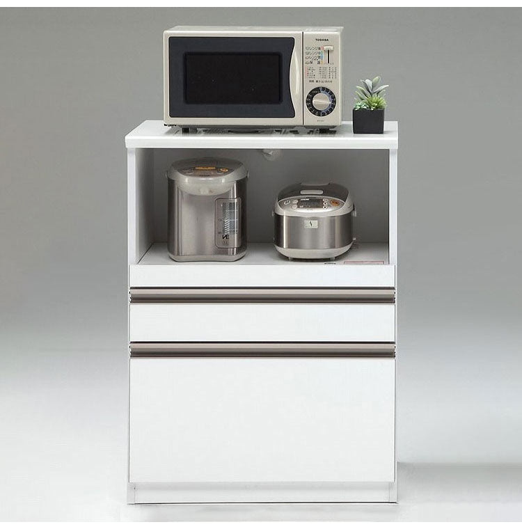 キッチンカウンター 90 間仕切り 完成品 幅90cm 木目 コンセント付き キッチン 収納 ホワイト ブラック 食器棚 テーブル レンジ台 レンジラック 食器棚(代引不可)