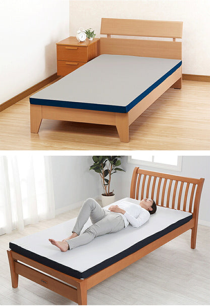 西川 マットレス SLEEPLINE シングル 折りたたみ 丸巻 高反発 硬め かため 収納 ベルト付き 圧縮寝姿勢サポートマットレス 97×195×7cm 横向き寝 横寝 ウエーブ フラット 敷き布団 敷布団