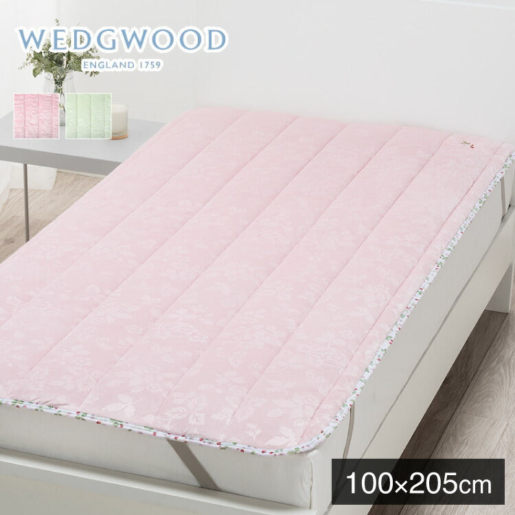 西川 フランネル敷パッド 100×205cm シングル WEDGWOOD ウェッジウッド あったか ベットパッド 冬 敷きパッド