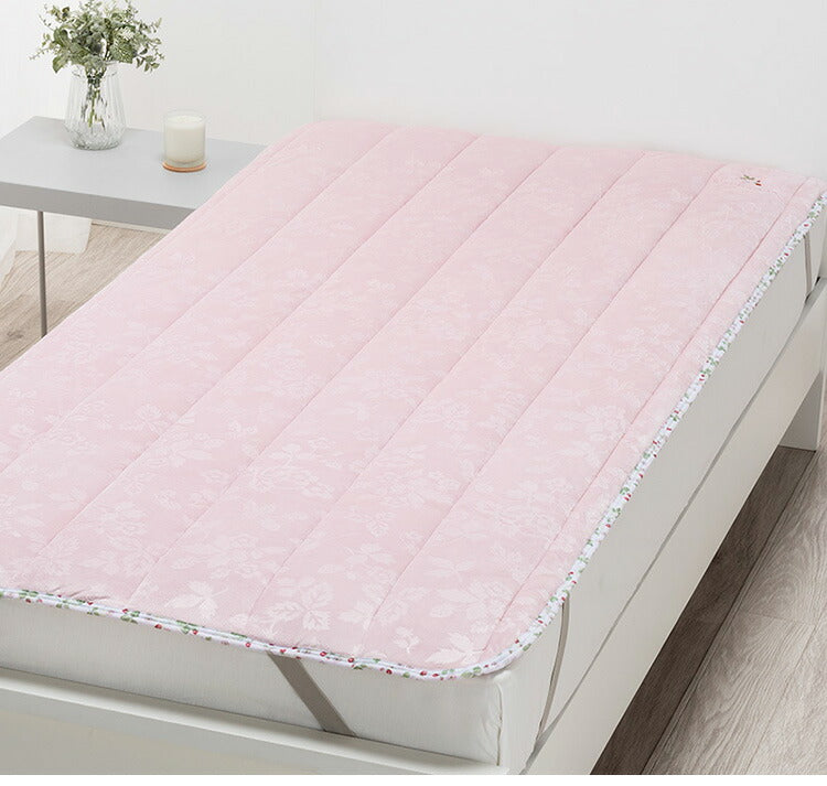 西川 フランネル敷パッド 100×205cm シングル WEDGWOOD ウェッジウッド あったか ベットパッド 冬 敷きパッド