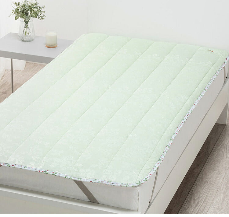 西川 フランネル敷パッド 100×205cm シングル WEDGWOOD ウェッジウッド あったか ベットパッド 冬 敷きパッド