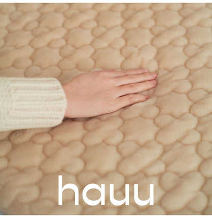 nishikawa hauu 【西川】もちもち敷きパッド 吸湿発熱タイプ 140×200cm ダブル 敷パッド 敷布団 ベッドパッド かわいい おしゃれ 北欧 洗濯可能 洗える シンプル デザイン マットレス 敷布団