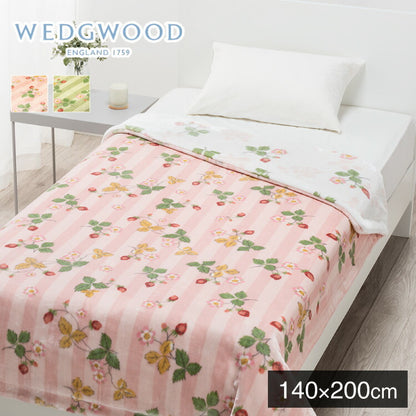 西川 リバーシブル綿入り毛布 140×200cm シングル WEDGWOOD ウェッジウッド ブランケット 掛け布団 あったか かけふとん