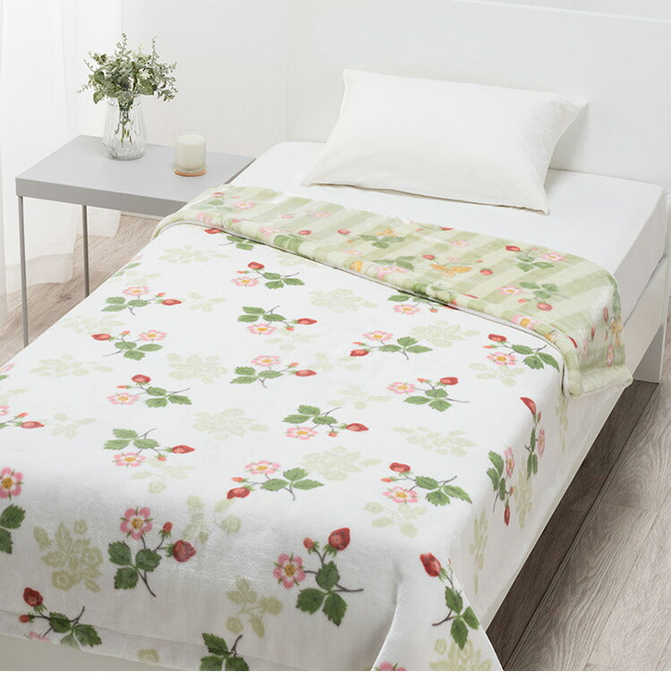 西川 リバーシブル綿入り毛布 140×200cm シングル WEDGWOOD ウェッジウッド ブランケット 掛け布団 あったか かけふとん