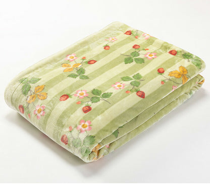 西川 リバーシブル綿入り毛布 140×200cm シングル WEDGWOOD ウェッジウッド ブランケット 掛け布団 あったか かけふとん