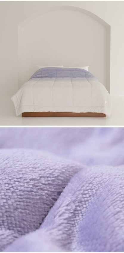 もちもちブランケット nishikawa【西川】hauu リバーシブルタイプ 2枚合わせ毛布 シングル 140×200cm 毛布 ひざ掛け 肌掛け 布団 あったか 暖か おしゃれ デザイン 洗える 洗濯可能 インテリア