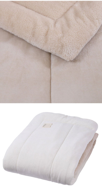 もちもちブランケット nishikawa【西川】hauu リバーシブルタイプ 2枚合わせ毛布 シングル 140×200cm 毛布 ひざ掛け 肌掛け 布団 あったか 暖か おしゃれ デザイン 洗える 洗濯可能 インテリア