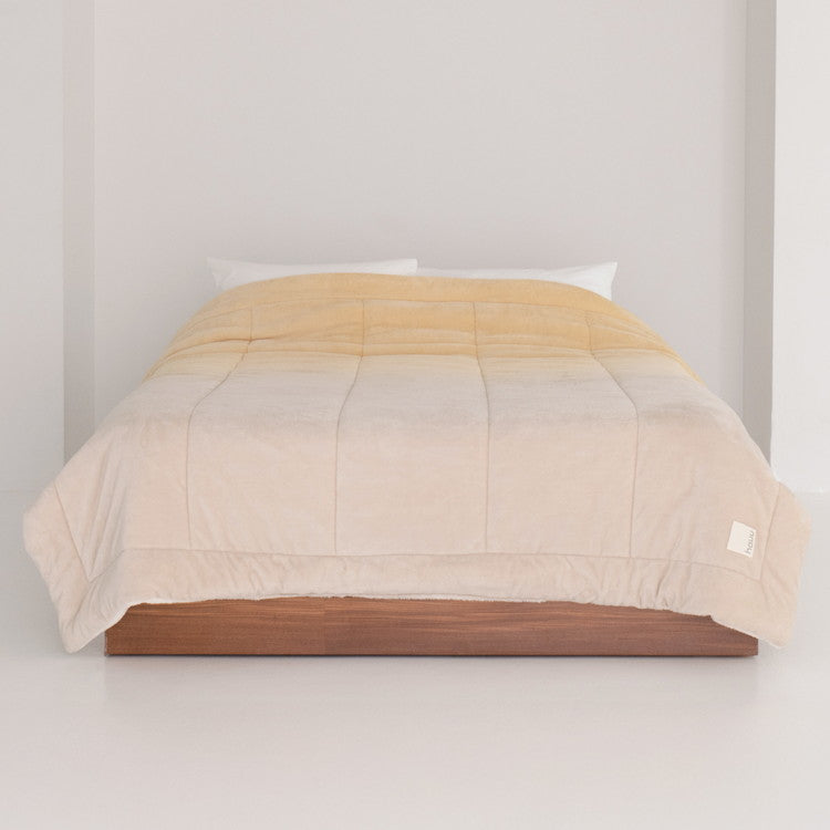 hauu nishikawa【西川】もちもちブランケット リバーシブル 吸湿発熱タイプ 2枚合わせ毛布 シングル 140×200cm 毛布 ひざ掛け 肌掛け 布団 あったか 暖か おしゃれ デザイン 洗える 洗濯可能