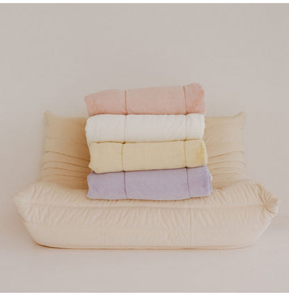 hauu nishikawa【西川】もちもちブランケット リバーシブル 吸湿発熱タイプ 2枚合わせ毛布 シングル 140×200cm 毛布 ひざ掛け 肌掛け 布団 あったか 暖か おしゃれ デザイン 洗える 洗濯可能