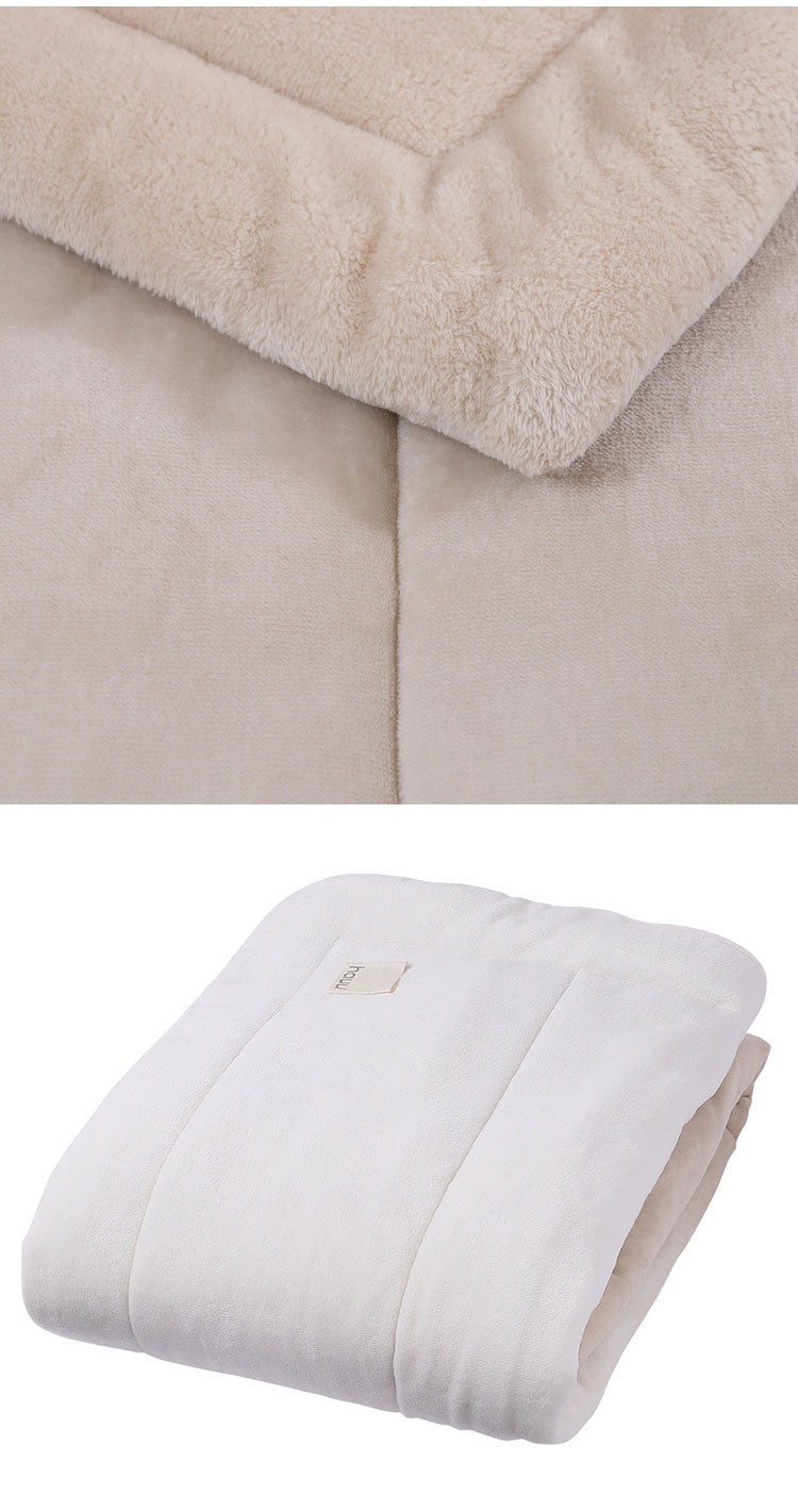 hauu nishikawa【西川】もちもちブランケット リバーシブル 吸湿発熱タイプ 2枚合わせ毛布 シングル 140×200cm 毛布 ひざ掛け 肌掛け 布団 あったか 暖か おしゃれ デザイン 洗える 洗濯可能