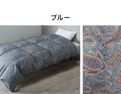西川 nisikawa 羽毛布団 ダウン90% ホワイトダックダウン 150×210cm シングルロング SL シングル フレッシュバック ユニステークキルト 布団 掛け布団 温かい 冬用 秋冬 シンプル