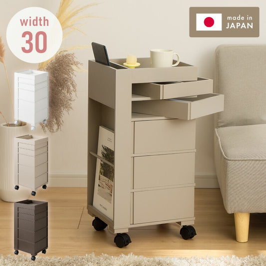 日本製 ワゴン キャスター付き おしゃれ 5段トレイ キッチンワゴン 回転 回転式 キッチン収納 ラック サイドワゴン キッチン コスメ ワゴン ドレッサー ネイル 韓国 インテリア 完成品(代引不可)