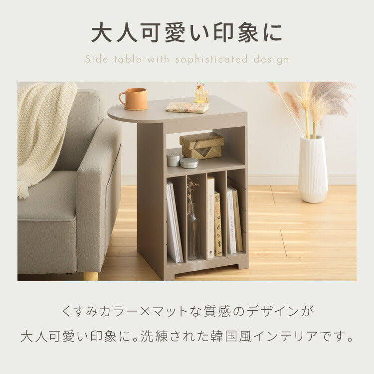 日本製 3way サイドテーブル 幅50cm レコードプレーヤー置けるレコード