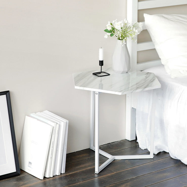 roomnhome ルームアンドホーム ノルディック 六角テーブル 六角形 テーブル サイドテーブル 脇机 ソファサイド ベッドサイド 机(代引不可)