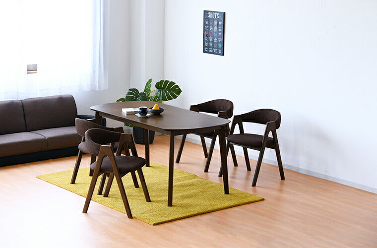 ダイニングテーブル 幅150 単品 オーク 天然木 ナチュラル 木目 おしゃれ 北欧 食卓テーブル テーブル 四人用 4人 シンプル(代引不可)