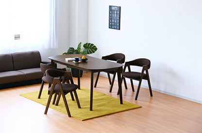 ダイニングテーブルセット 5点 幅150 ダイニングセット チェア 4人掛け 四人用 オーク 天然木 ナチュラル 木目 おしゃれ 北欧 食卓セット テーブル(代引不可)