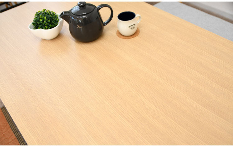 ダイニングテーブル 幅150cm 奥行80cm 高さ70cm 木製 北欧風 ナチュラル アジャスター付き テーブル 食卓 ダイニング リビング 天然木 オーク(代引不可)