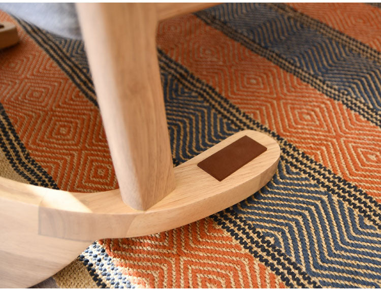 ダイニングチェア 2脚セット 肘掛け付き 背もたれ付き 座面高44cm 北欧風 ナチュラル ファブリック座面 食卓椅子 ダイニング チェア イス 椅子 ファブリック(代引不可)