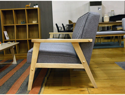 ソファ 3人掛け 幅162cm 肘掛け付き 脚付き リビングソファ 木肘 木脚 ローソファ フロアソファ リビング ダイニング ファブリック 天然木 三人掛け 3P 肘掛け(代引不可)