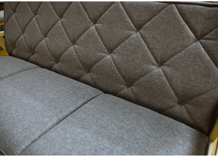 ソファ 3人掛け 幅162cm 肘掛け付き 脚付き リビングソファ 木肘 木脚 ローソファ フロアソファ リビング ダイニング ファブリック 天然木 三人掛け 3P 肘掛け(代引不可)