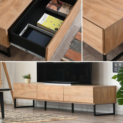 テレビ台 幅180 脚付き 完成品 国産 おしゃれ シンプル オーク 収納 リビング 大容量 ローボード TV台 TVラック ナチュラル(代引不可)