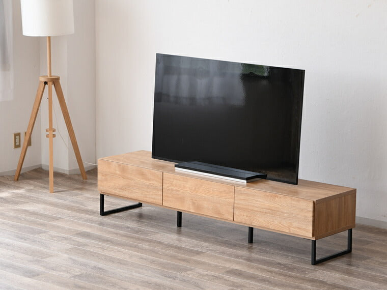 テレビ台 幅210 脚付き 完成品 国産 おしゃれ シンプル オーク 収納 リビング 大容量 ローボード TV台 TVラック ナチュラル(代引不可)