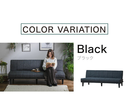 ソファベッド ソファーベッド 3人掛け 幅180 完成品 3P ファブリック ソファ sofa リクライニング ブラック ベージュ ブルー フロアソファ(代引不可)