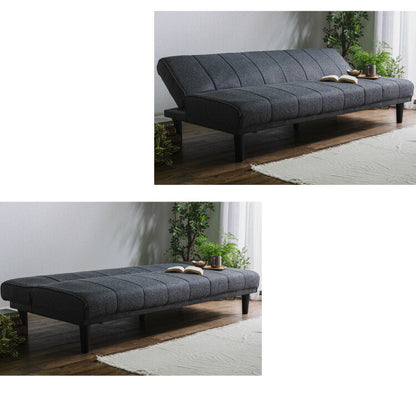 ソファベッド ソファーベッド 3人掛け 幅180 完成品 3P ファブリック ソファ sofa リクライニング ブラック ベージュ ブルー フロアソファ(代引不可)