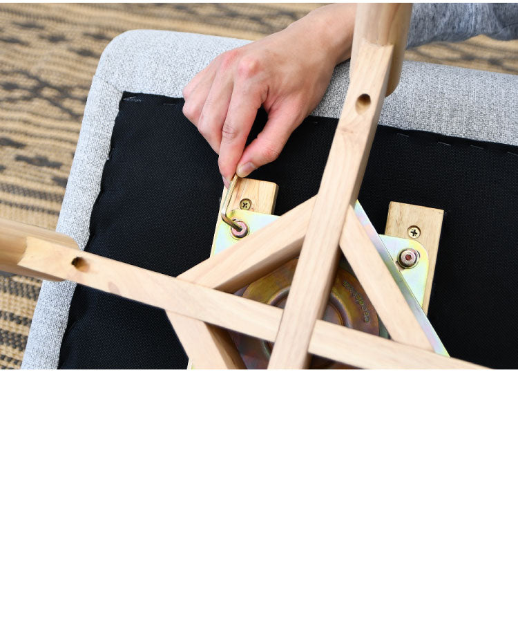 ダイニングチェア 回転チェア 背もたれ付き 座面高約41cm 北欧風 ナチュラル ファブリック座面 食卓椅子 360°回転 座面回転 ダイニング チェア イス 椅子 ファブリック(代引不可)