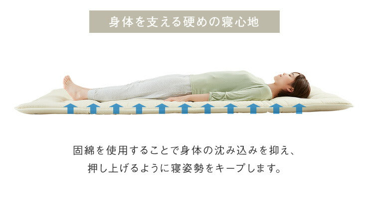 3層敷布団 シングル 昭和西川 100×210cm シングルロング 抗菌防臭 高密度固綿 高クッション性 低ホルマリン 3層構造 3層式コンフォーターキルト シンプル 高品質 敷き布団 ふとん マット 西川 にしかわ