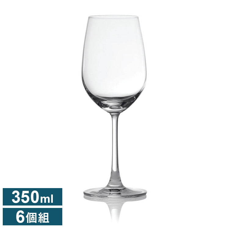 オーシャンマディソン 白ワイングラス 350ml 6個組 ワイングラス ガラス製 割れにくい ワイングラスセット ワイン ギフト(代引不可)