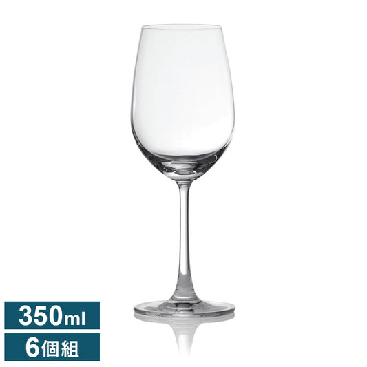 オーシャンマディソン 白ワイングラス 350ml 6個組 ワイングラス ガラス製 割れにくい ワイングラスセット ワイン ギフト(代引不可)
