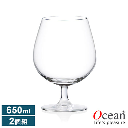 オーシャンマディソン コニャックグラス 650ml 2個組 ワイングラス ガラス製 割れにくい ワイングラスセット ワイン ギフト(代引不可)