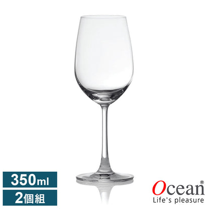 オーシャンマディソン 白ワイングラス 350ml 2個組 ワイングラス ガラス製 割れにくい ワイングラスセット ワイン ギフト(代引不可)