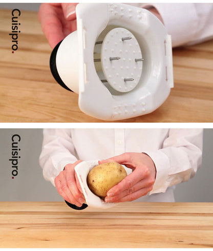 cuisipro マルチキッチンスライサー 多機能スライサー ワッフルカット スライス おろし金 グレーター 千切り クリンクルカット すりおろし 離乳食 チーズ 大根おろし 厚さ6段階調整可能(代引不可)