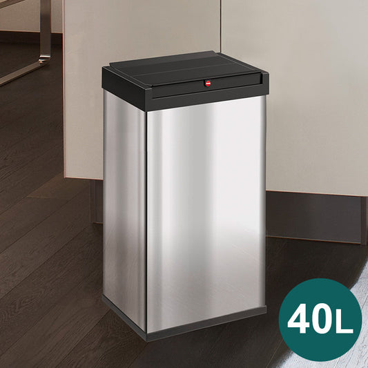 【5%OFF】オールステンレス HAILO ハイロ ゴミ箱 ドイツ製 ニュービッグボックス 40L ふた付き 分別ゴミ箱 ダストボックス スリム ポリ袋 コンパクト キッチン シンプル おすすめ(代引不可)