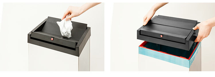 【5%OFF】オールステンレス HAILO ハイロ ゴミ箱 ドイツ製 ニュービッグボックス 40L ふた付き 分別ゴミ箱 ダストボックス スリム ポリ袋 コンパクト キッチン シンプル おすすめ(代引不可)