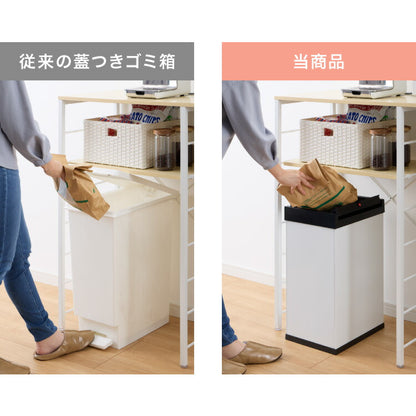【5%OFF】Hailo ハイロ ゴミ箱 ごみ箱 ダストボックス ニュービッグボックス40L 40リットル 白 ホワイト 屋外 スリム ふた付き キッチン おしゃれ スタイリッシュ 角型 大容量 スチール ドイツ製(代引不可)