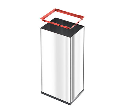 【5%OFF】オールステンレス HAILO ハイロ ゴミ箱 ドイツ製 ニュービッグボックス60L ブラック ホワイト ふた付き 分別ゴミ箱 ダストボックス スリム ポリ袋 コンパクト キッチン(代引不可)