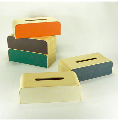 【5%OFF】ティッシュケース ティッシュボックス 木製 日本製 箱 COLOR-BOX W おしゃれ かわいい カラーボックス ティッシュカバー モダン シンプル 国産 ヤマトジャパン