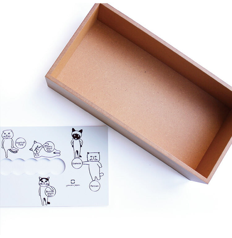 【5%OFF】ティッシュケース ティッシュボックス 木製 日本製 HAKO ハコ おしゃれ かわいい 北欧 箱 ティッシュカバー ウッド ナチュラル イラスト ヤマトジャパン yamato japan