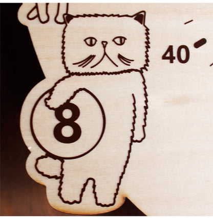 振り子時計 CATS clock 時計 壁時計 壁掛け時計 ねこ 木製 日本製 おしゃれ かわいい 振り子 ネコ 猫 イラスト 木 インテリア 秒針あり プレゼント yamato japan