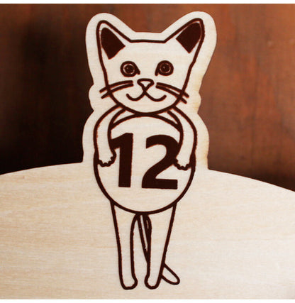 振り子時計 CATS clock 時計 壁時計 壁掛け時計 ねこ 木製 日本製 おしゃれ かわいい 振り子 ネコ 猫 イラスト 木 インテリア 秒針あり プレゼント yamato japan