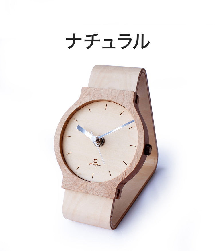 置き時計 腕時計風 木製 Watches clock N おしゃれ かわいい 天然木 北欧 北欧風 時計 置時計 おしゃれ アナログ クロック テーブルクロック 卓上時計 シンプル